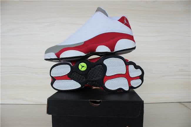 Air Jordan 13 White Black Red And Grey Men 9