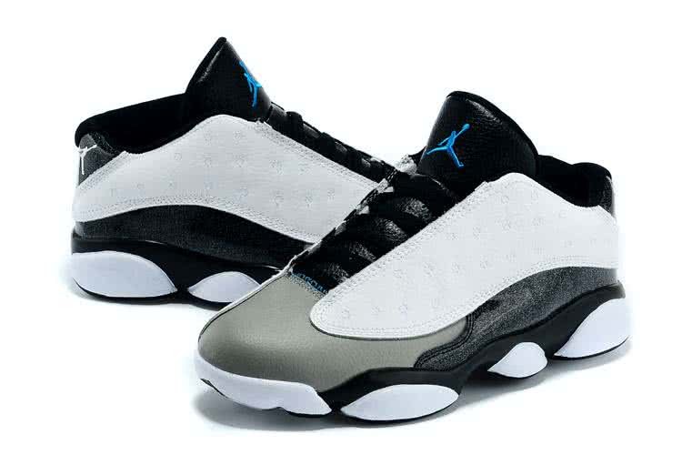 Air Jordan 13 White Black And Grey Men 4