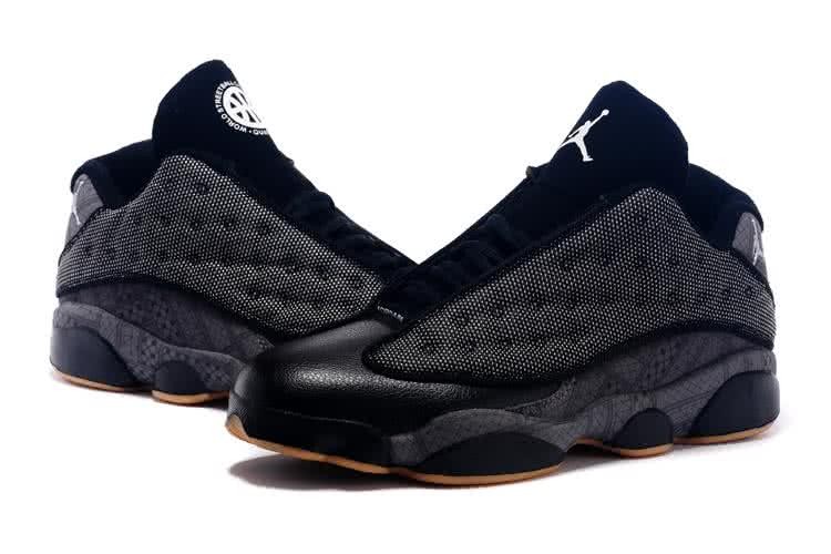 Air Jordan 13 Low All Black Upper Yellow And Black Sole Men 7
