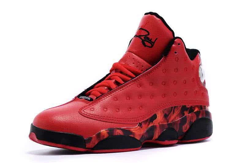 Air Jordan 13 Ray Allen-Heat Red And Black Men 3