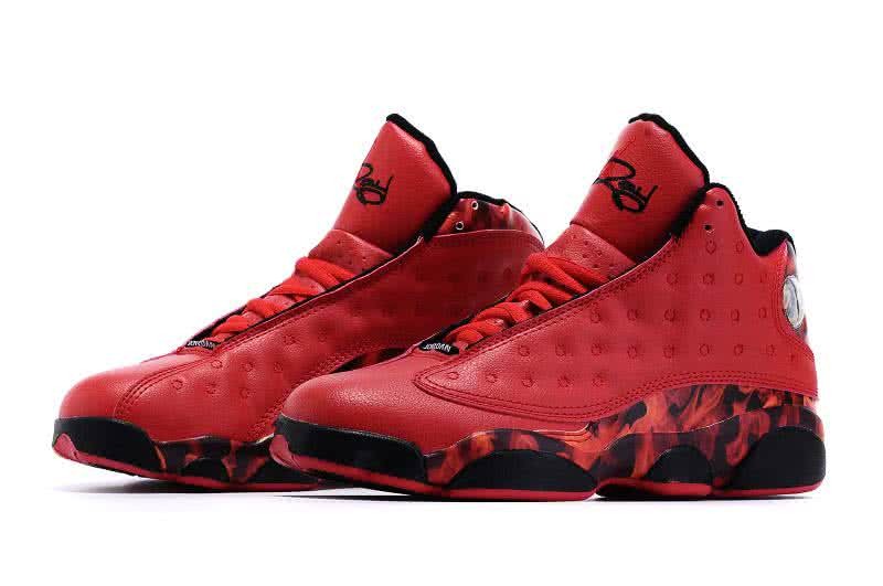 Air Jordan 13 Ray Allen-Heat Red And Black Men 7