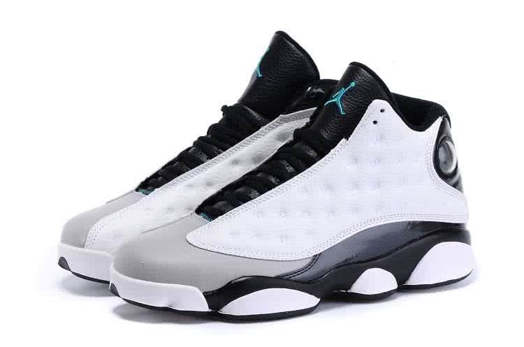 Air Jordan 13 Grey White And Black Men 4