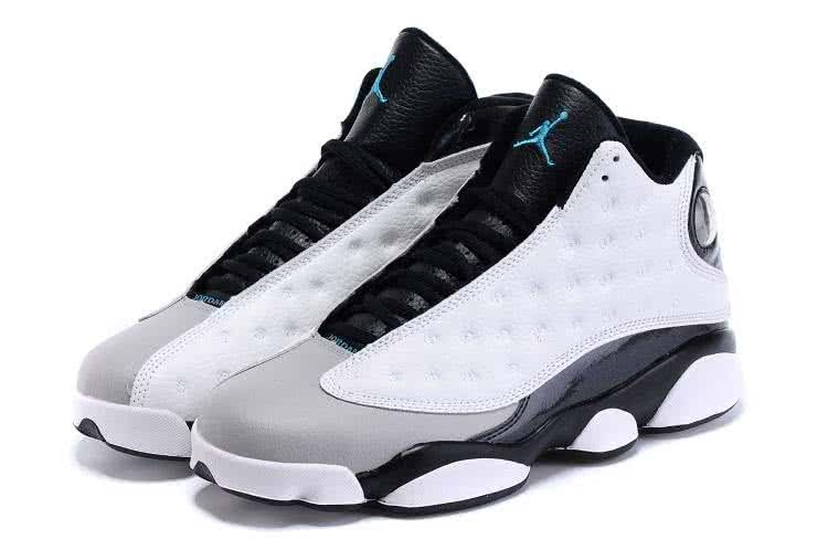 Air Jordan 13 Grey White And Black Men 1