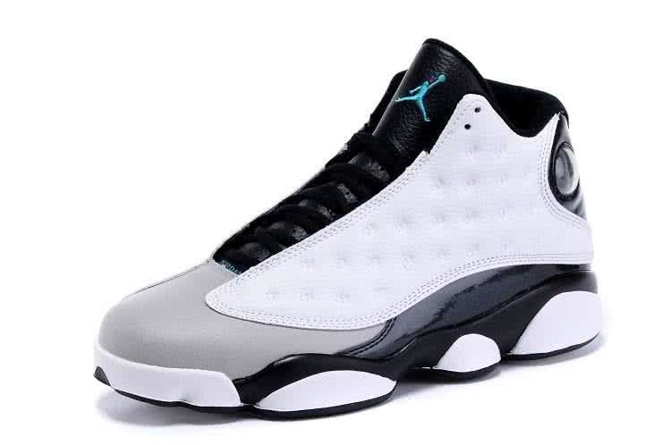 Air Jordan 13 Grey White And Black Men 7