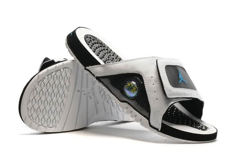Air Jordan 13 Slippers Grey And White Men 6