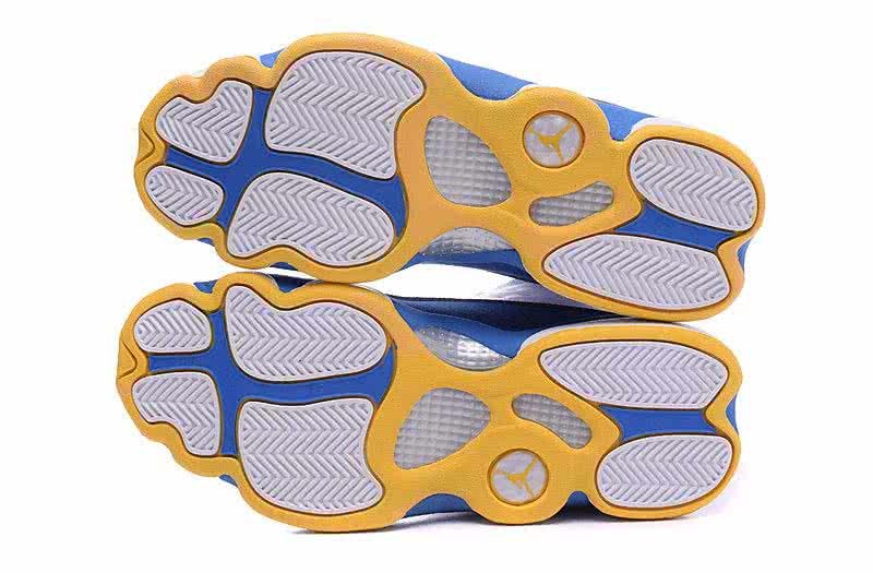 Air Jordan 13 White Sky Blue And Yellow Men 3