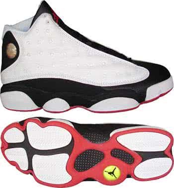 Air Jordan 13 Panda White Black And Red Men 1