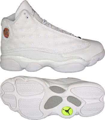 Air Jordan 13 All White Men 1