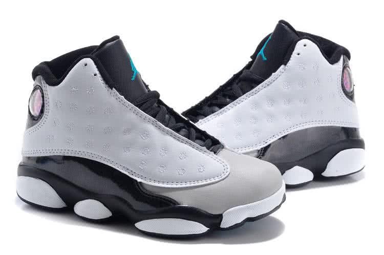 Air Jordan 13 Kids White Black And Creamy 2