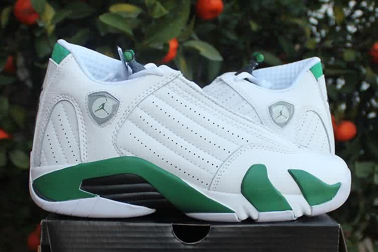 Air Jordan 14 White And Green Women 2
