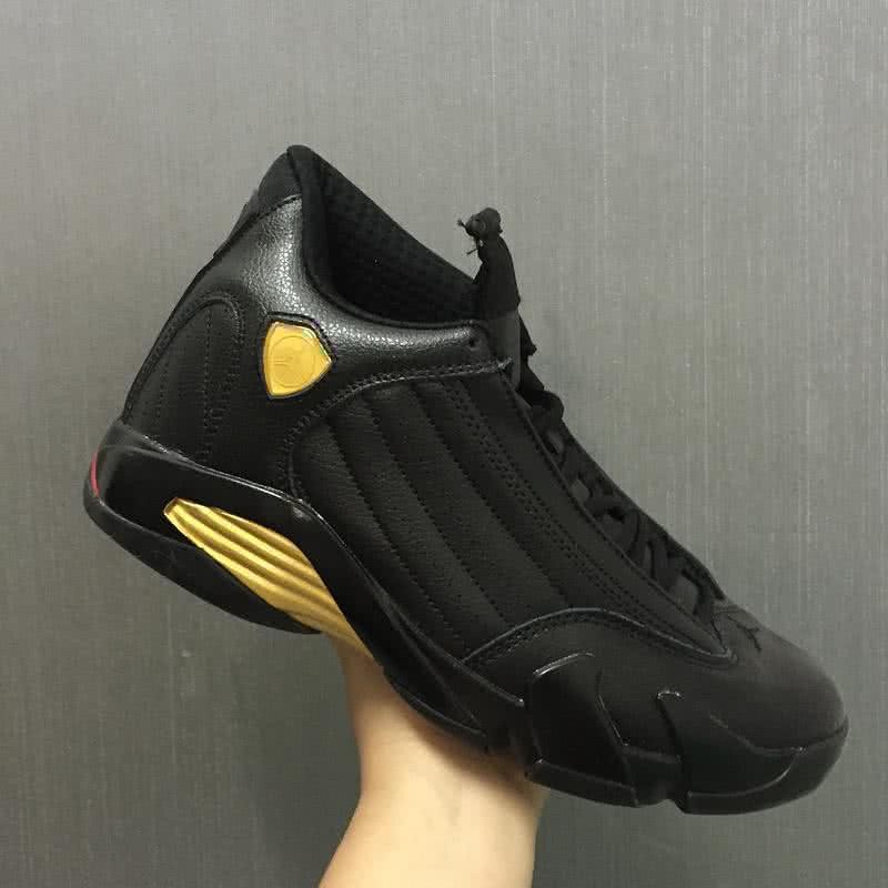 Air Jordan 14 Black And Gold Men 3