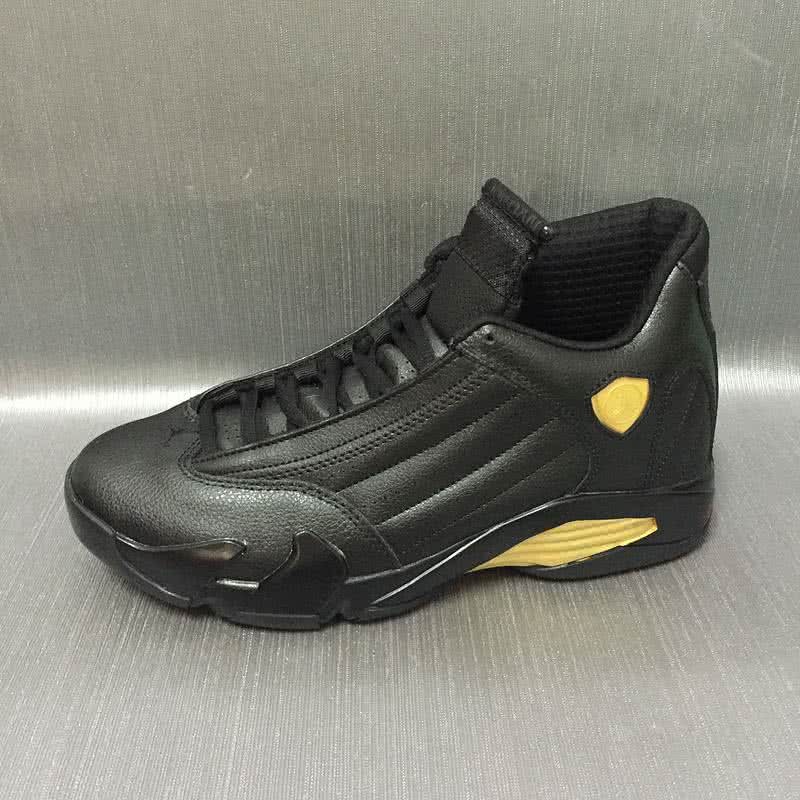 Air Jordan 14 Black And Gold Men 2