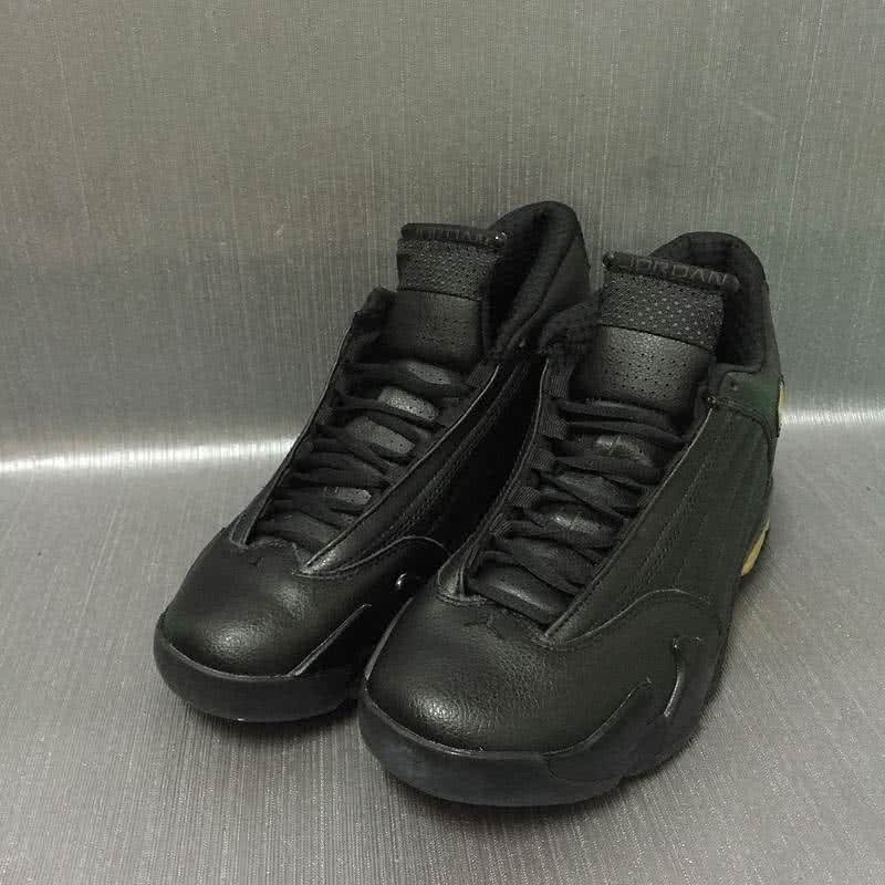 Air Jordan 14 Black And Gold Men 6