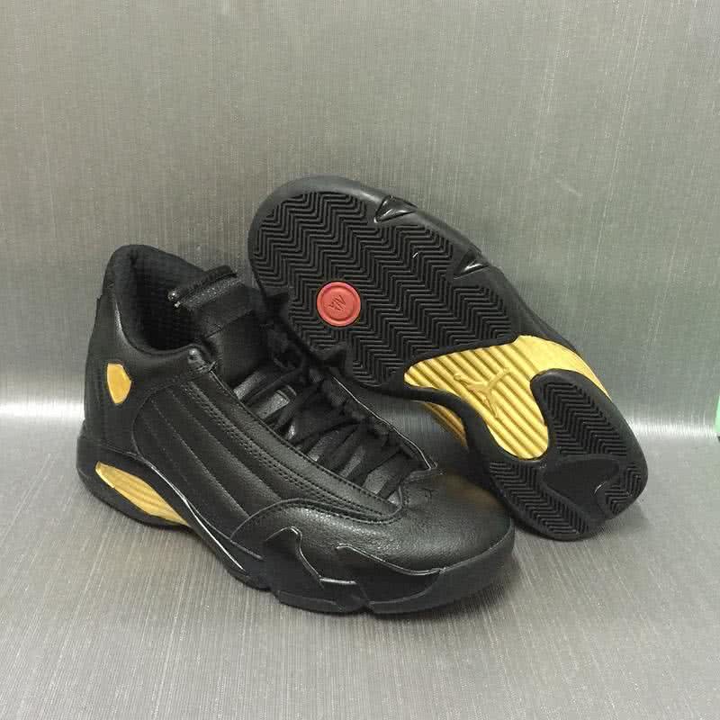 Air Jordan 14 Black And Gold Men 1
