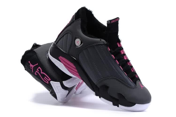 Air Jordan 14 Black And Purple Women 5