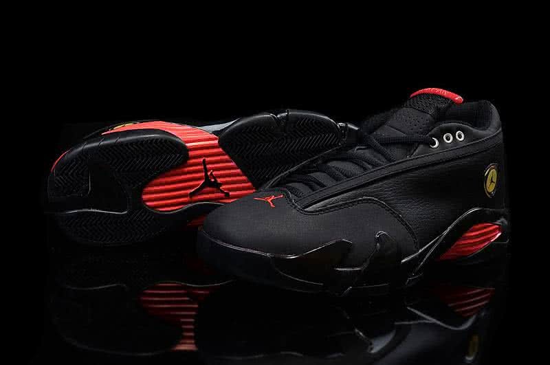 Air Jordan 14 Black And Red Men 4