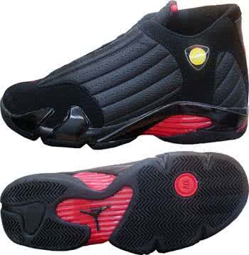 Air Jordan 14 Black And Red Men 1