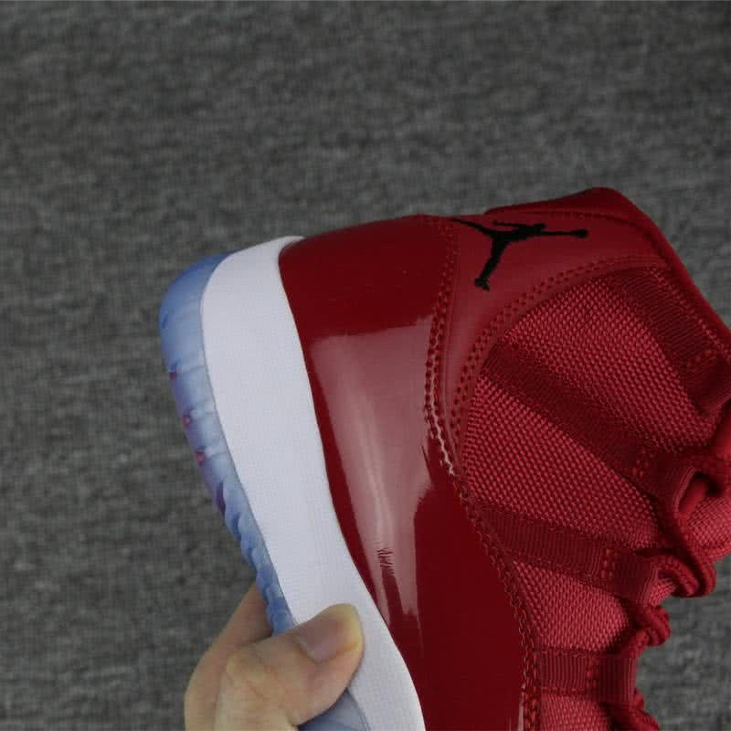 Air Jordan 11 Red Upper And White Sole Men And Women 5