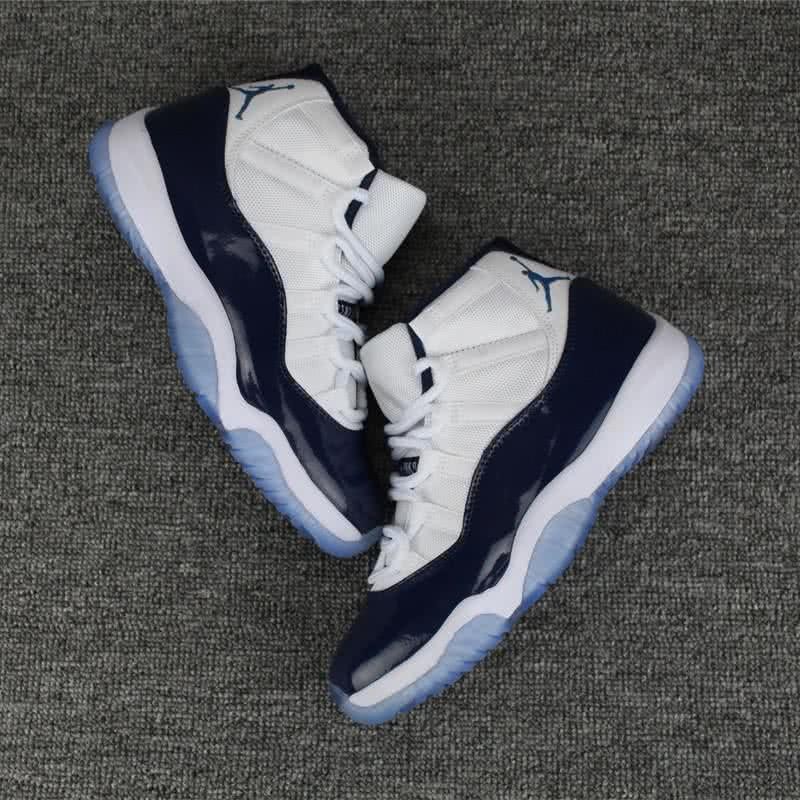 Air Jordan 11 Midnight Blue And White Men And Women 3