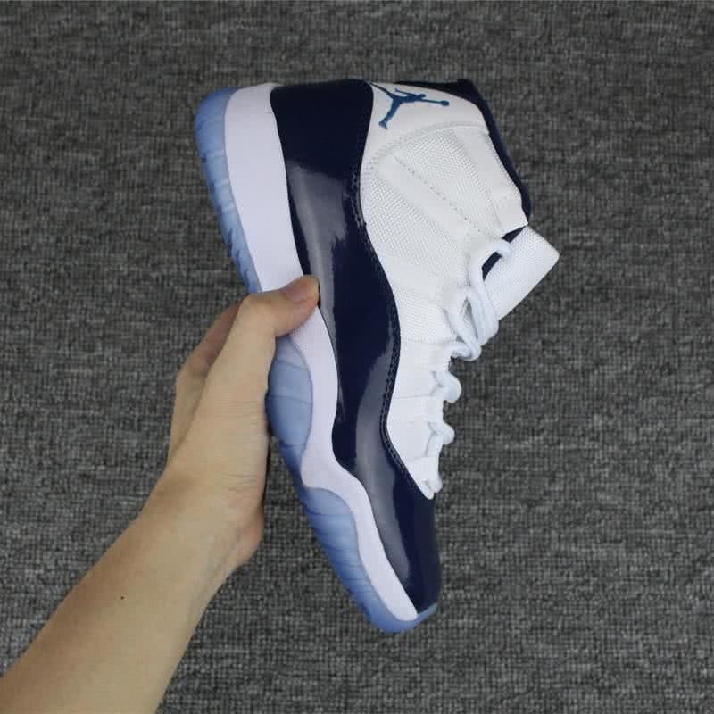 Air Jordan 11 Midnight Blue And White Men And Women 5