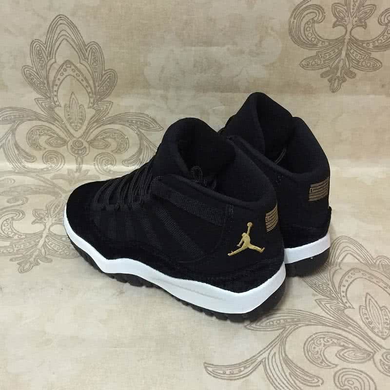 Air Jordan 11 Black Upper And Golden Logo 5