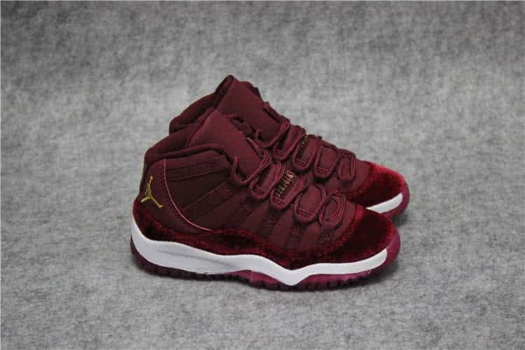 Air Jordan 11 Wine And White Kids 5