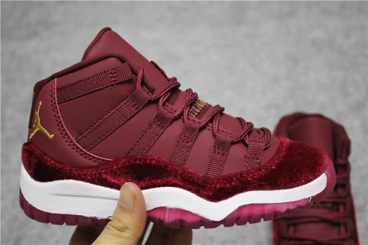 Air Jordan 11 Wine And White Kids 6