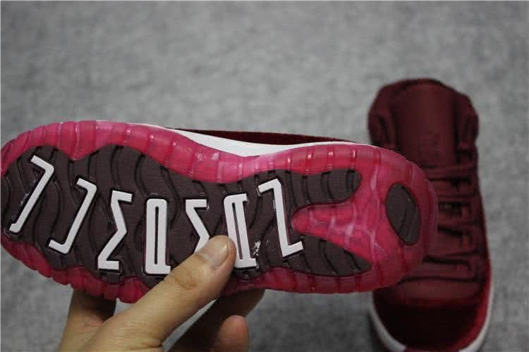 Air Jordan 11 Wine And White Kids 9