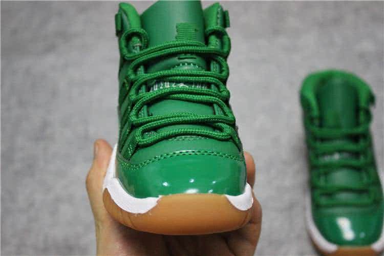 Air Jordan 11 Kids Green Upper 7