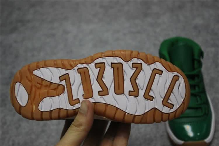 Air Jordan 11 Kids Green Upper 9