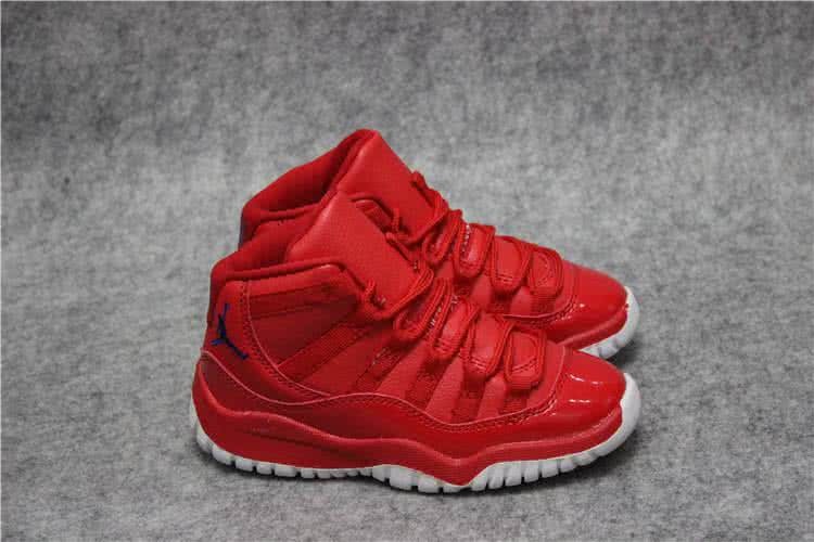Air Jordan 11 Kids Red Upper 4