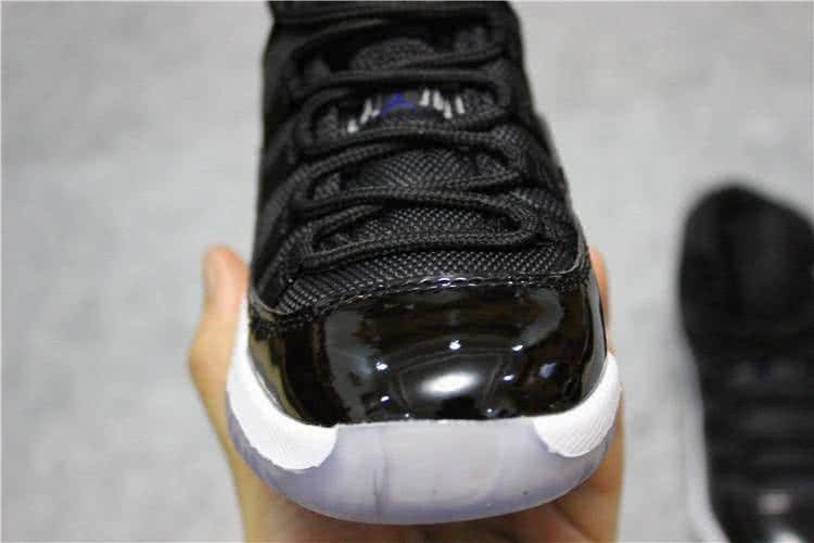 Air Jordan 11 Kids Black Upper White Sole 7