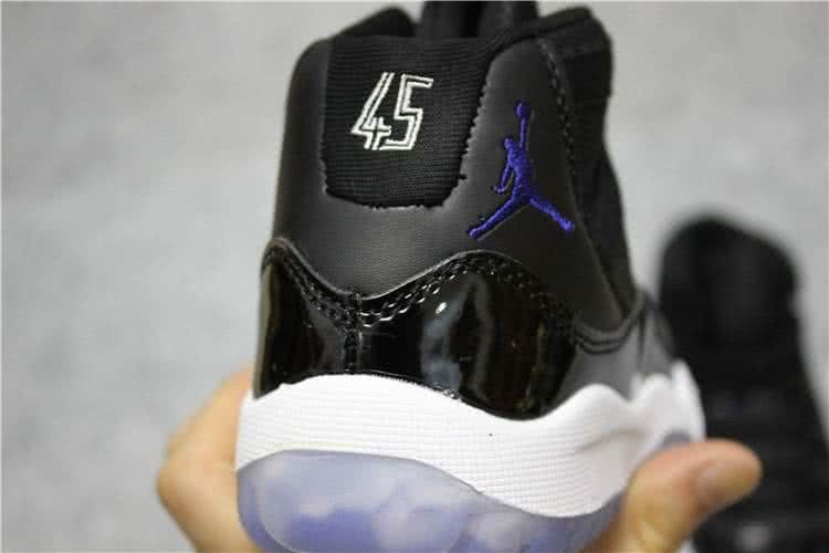 Air Jordan 11 Kids Black Upper White Sole 8