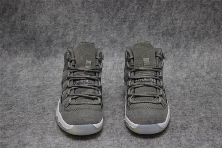 Air Jordan 11 Kids Grey Upper And White Sole 2