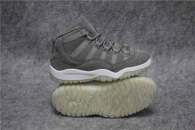 Air Jordan 11 Kids Grey Upper And White Sole 5