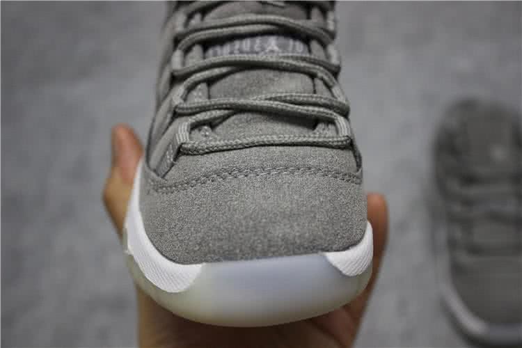 Air Jordan 11 Kids Grey Upper And White Sole 7