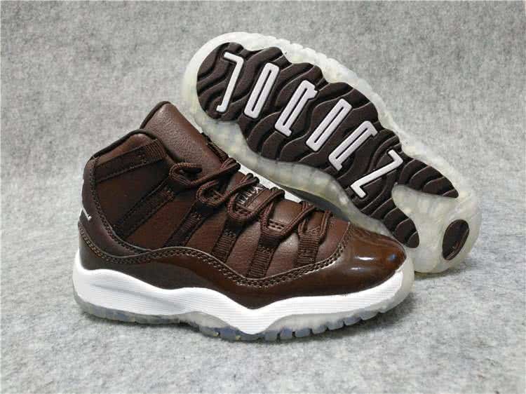 Air Jordan 11 Kids Brown Upper 1