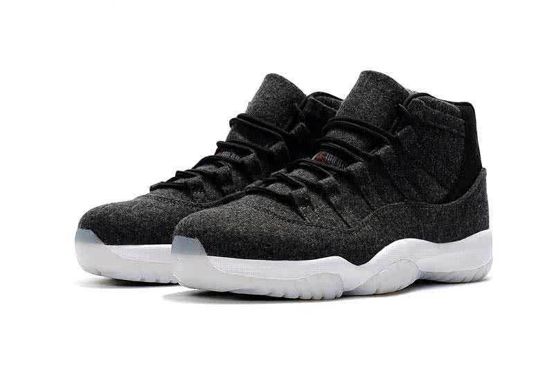 Air Jordan 11 Black Woolen Men And Women 4