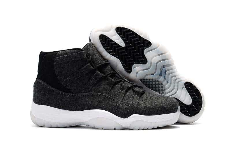 Air Jordan 11 Black Woolen Men And Women 1