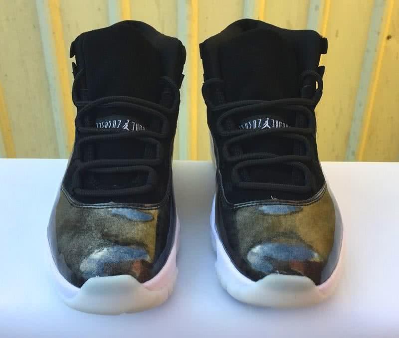 Air Jordan11 Black Upper And White Sole Men 2