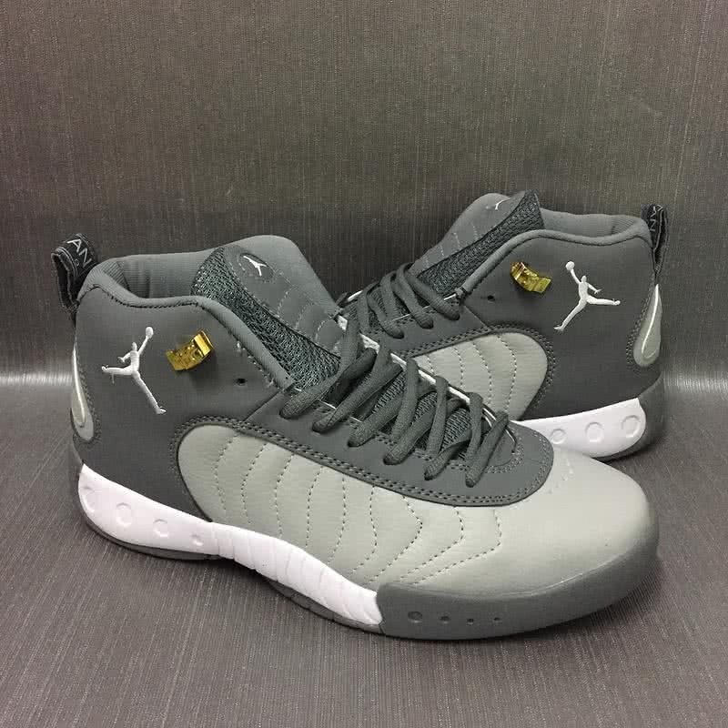 Air Jordan 12 Grey And White Men 3