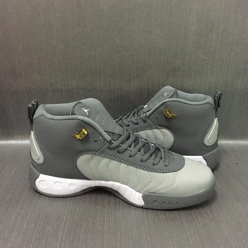 Air Jordan 12 Grey And White Men 4