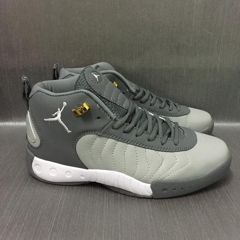 Air Jordan 12 Grey And White Men 5