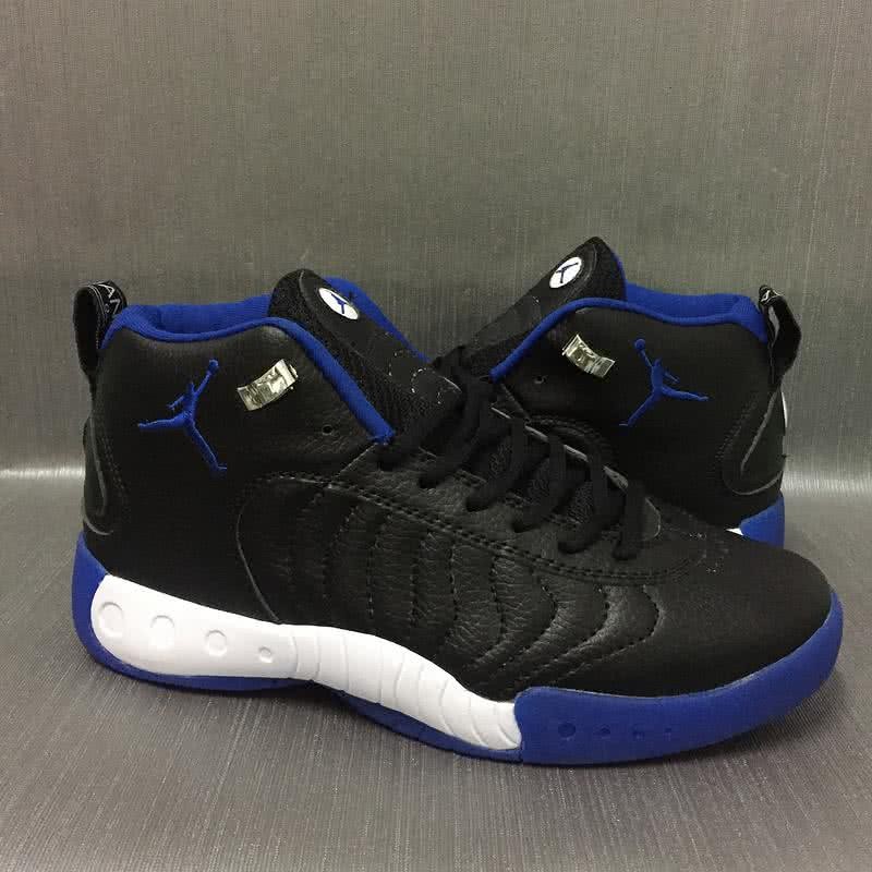 Air Jordan 12 Black Upper White And Blue Sole Men 3