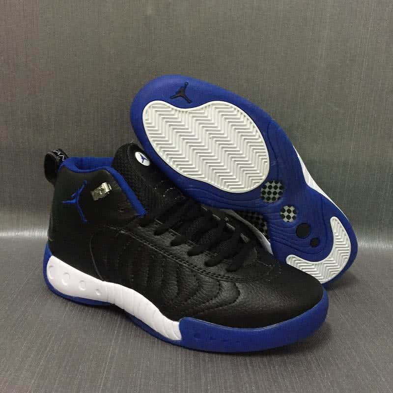 Air Jordan 12 Black Upper White And Blue Sole Men 1