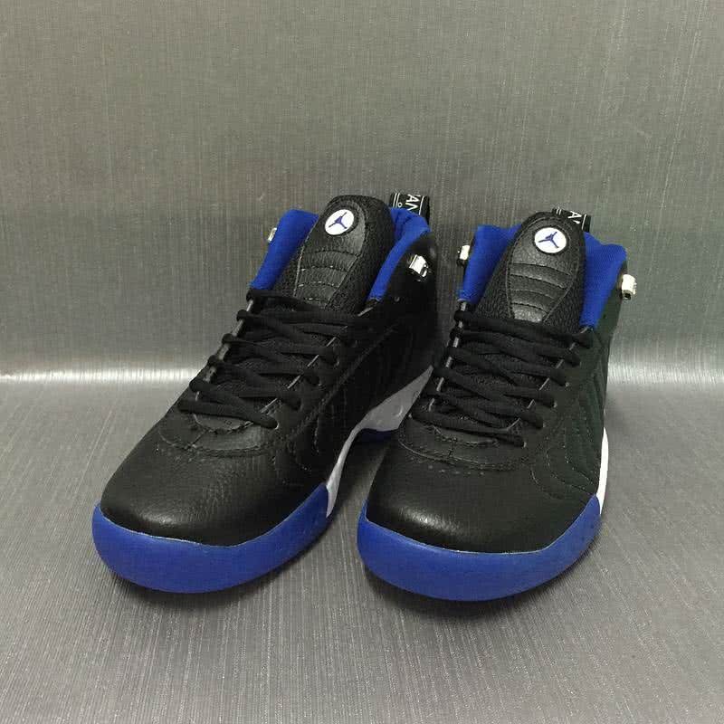 Air Jordan 12 Black Upper White And Blue Sole Men 6