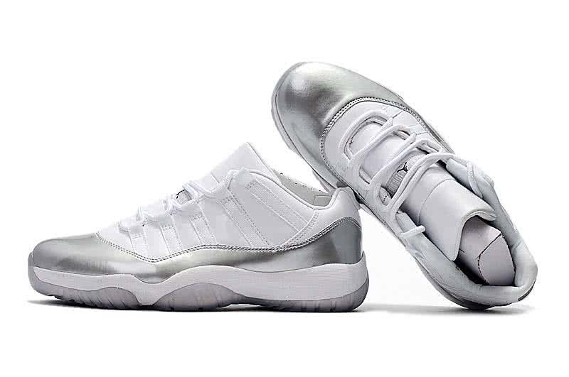 Air Jordan11 White And Silver Men 8