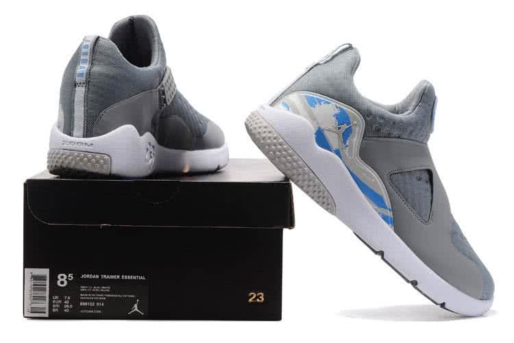 Air Jordan 8 Grey And White Men 2