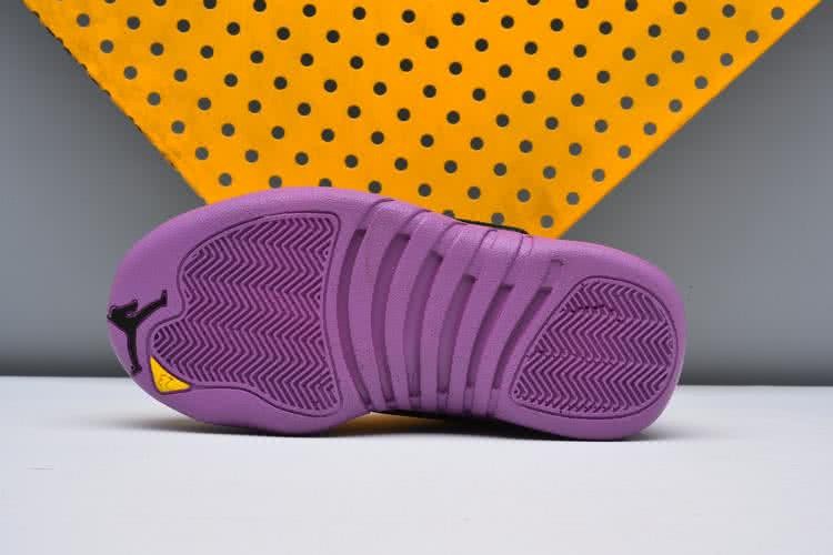 Air Jordan 13 Kids Black Upper And Purple Sole 5