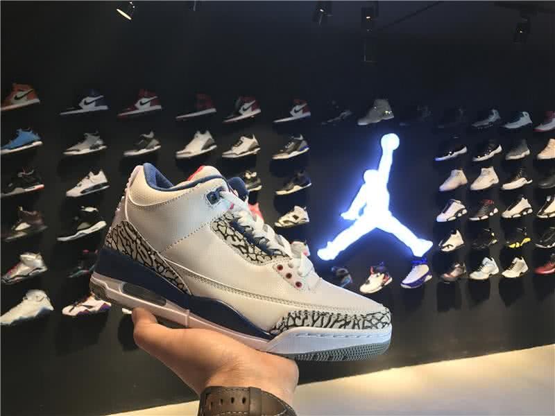Air Jordan 3 True Blue White And Red Men 1